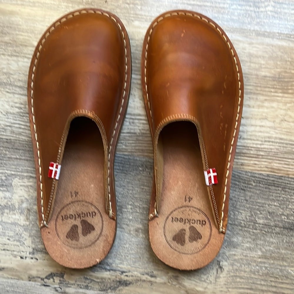Duckfeet Blavand leather clog slip on mule